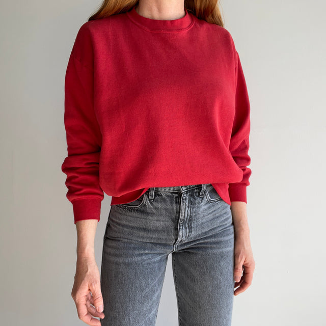 1980/90s Faded Blank Red Sweatshirt