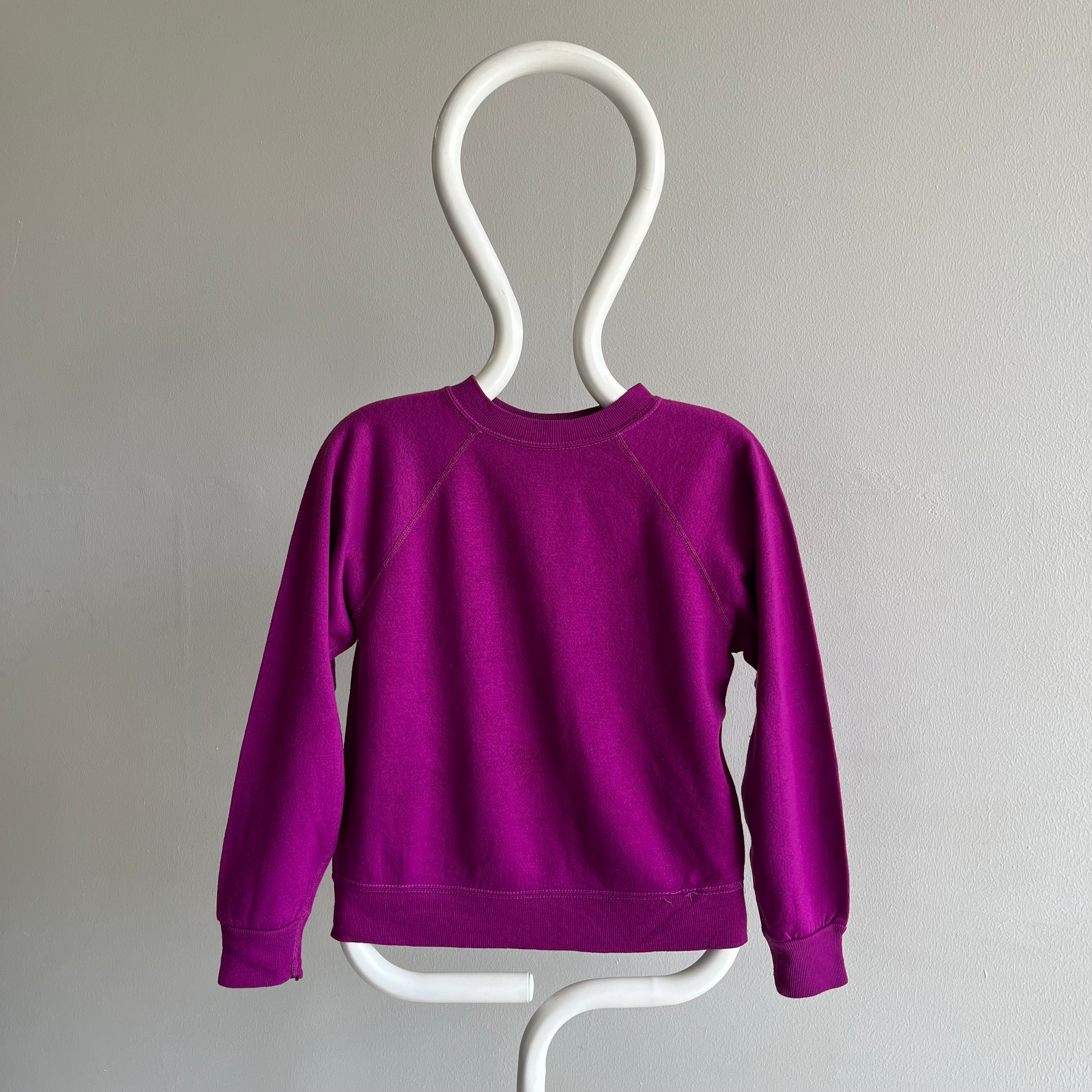 1970s Purple Lightly Beat Up Raglan Sweatshirt