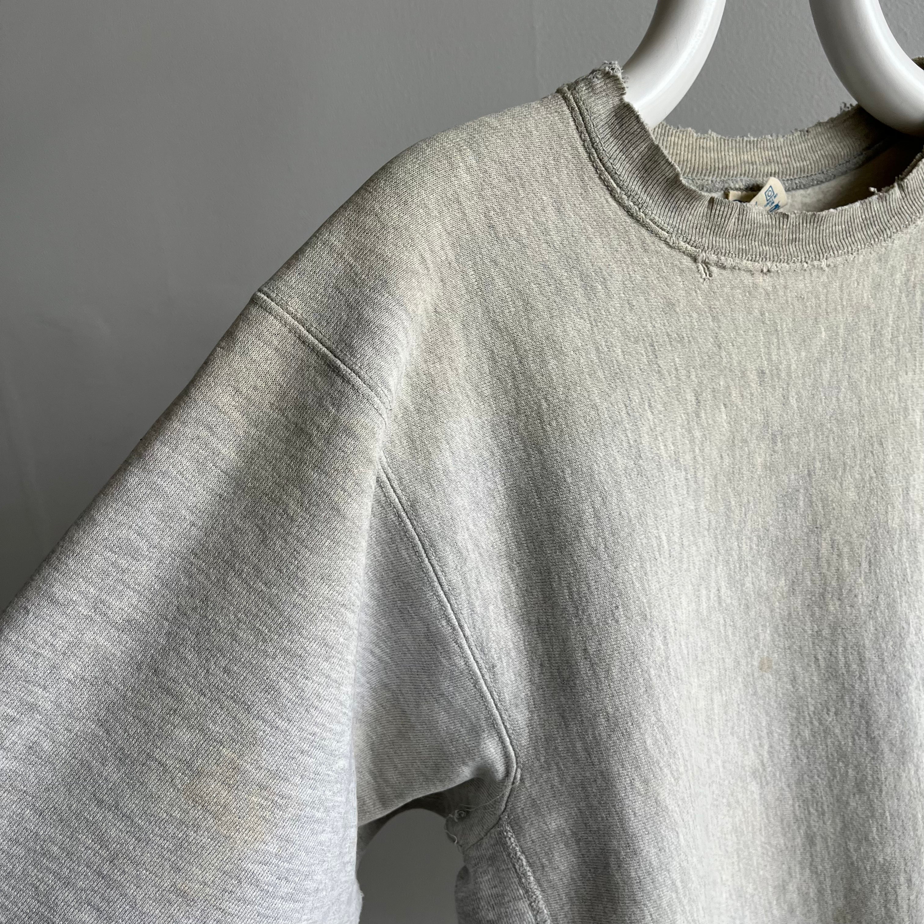 1980s Thrashed Beyond Champion Brand Reverse Weave Sweatshirt