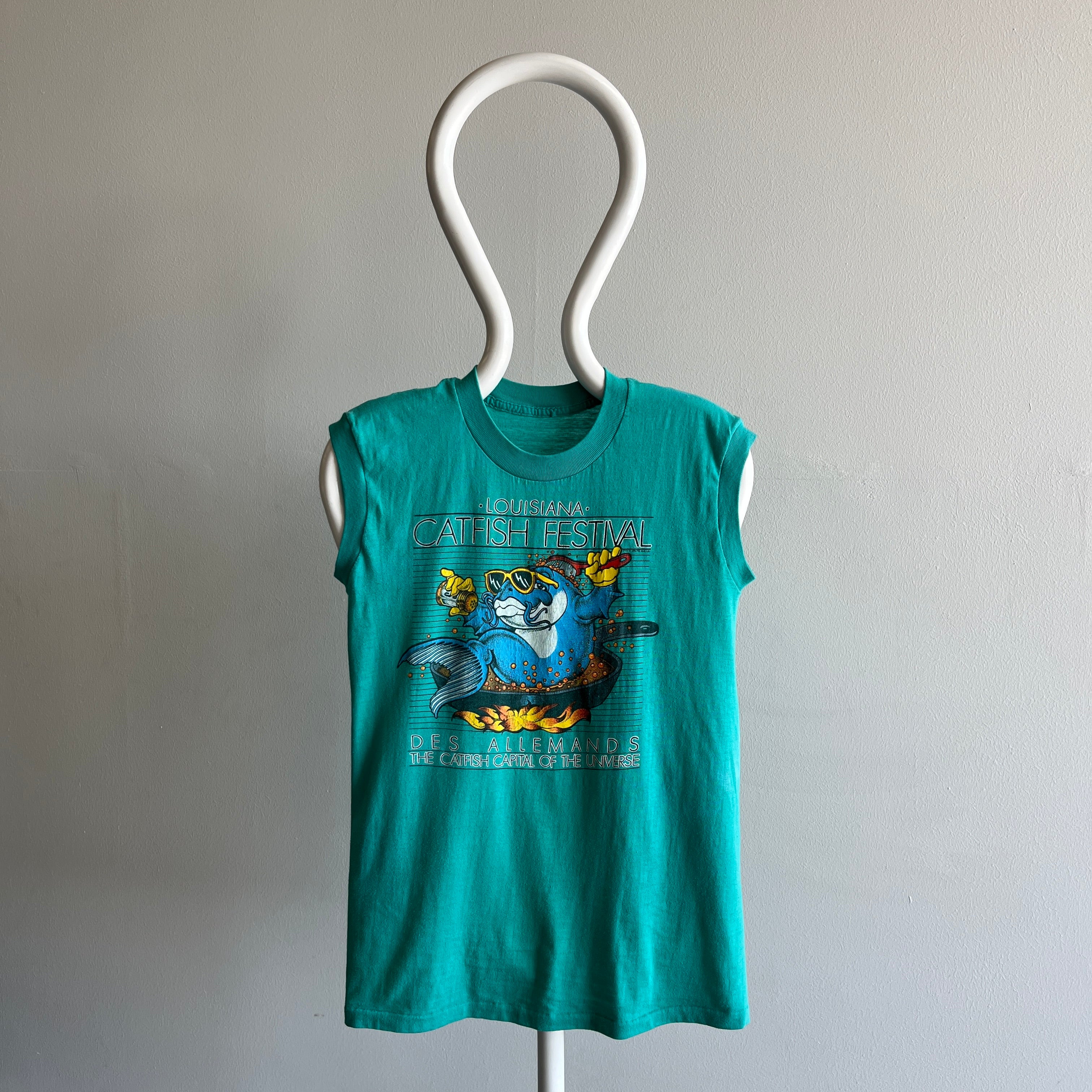 1980s Louisana Catfish Festival Muscle Tank - The Graphic!!