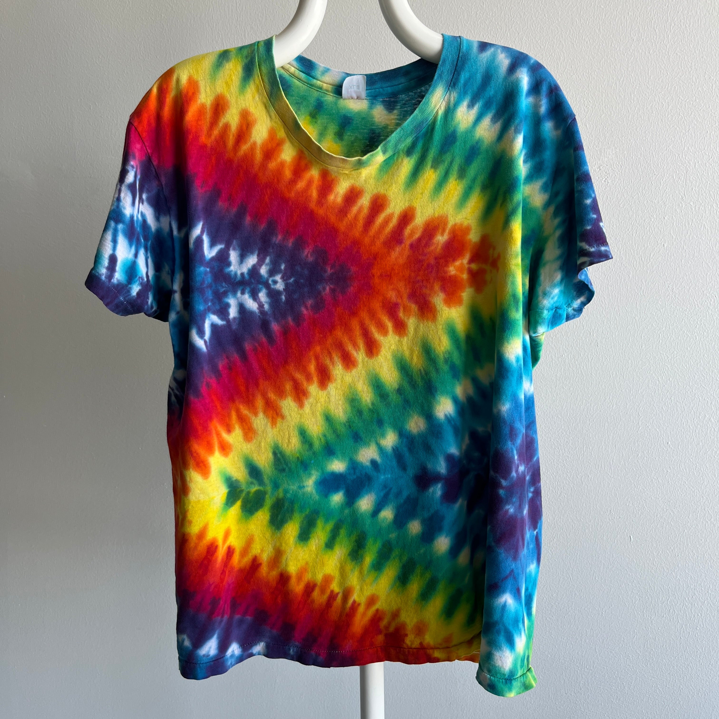 1980s DIY Tie Dye Cotton T-Shirt by Hanes