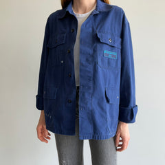 1990s Rheinbraun Button Chest Pocket Chore Coat with Paint Staining