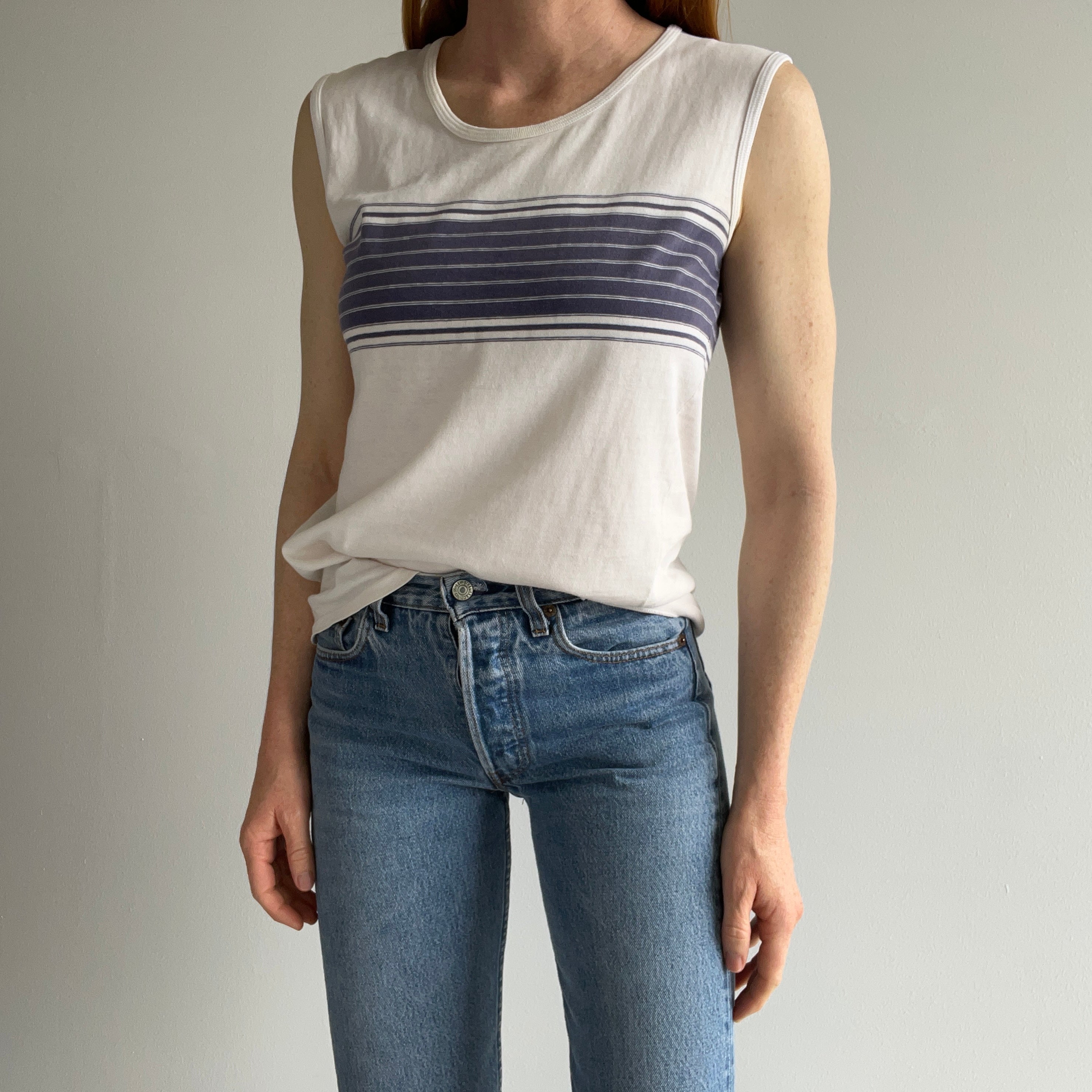 1970s Made in Finland Super Thinned Out Tank Top