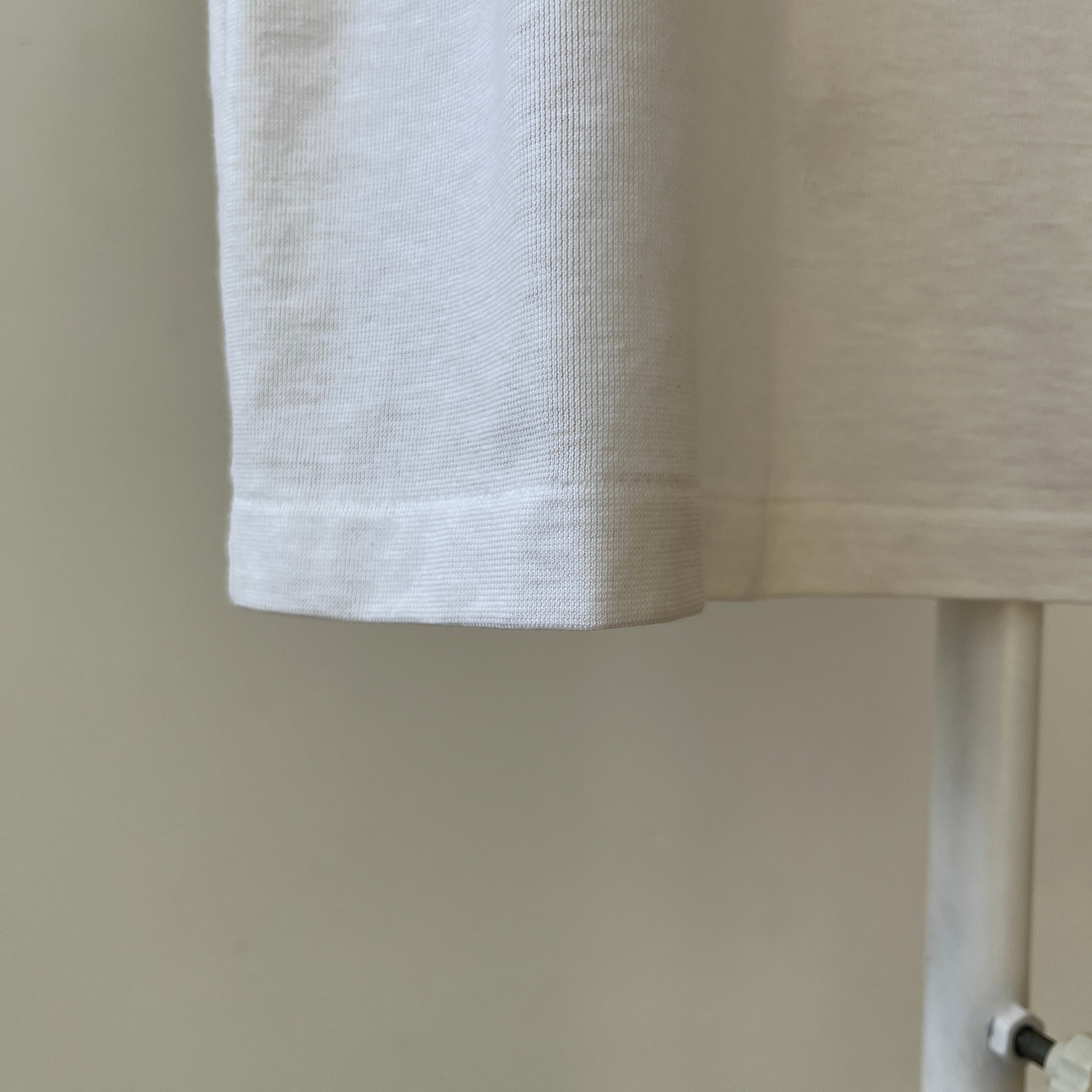 1990s Navy Striped Polo Style Shirt