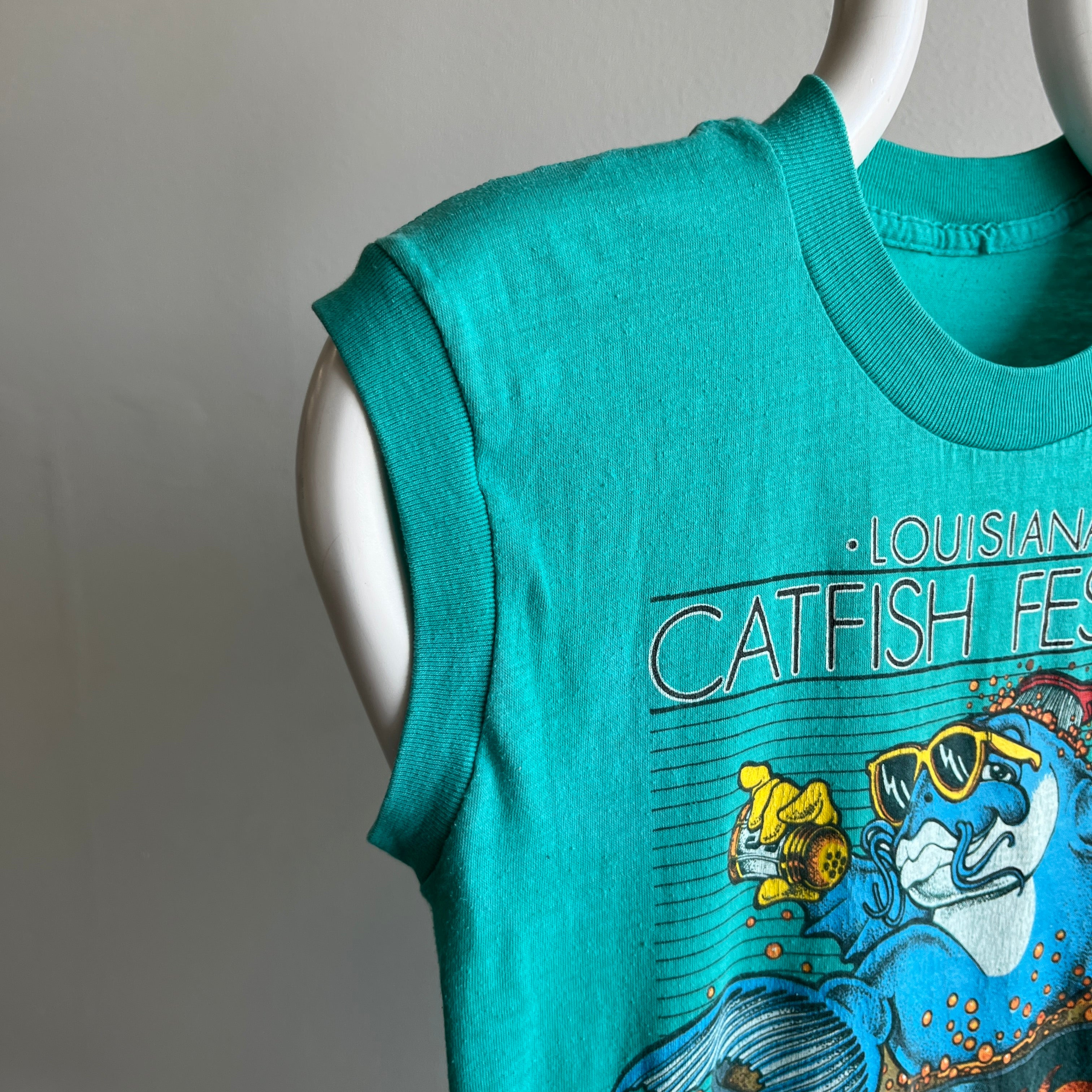 1980s Louisana Catfish Festival Muscle Tank - The Graphic!!