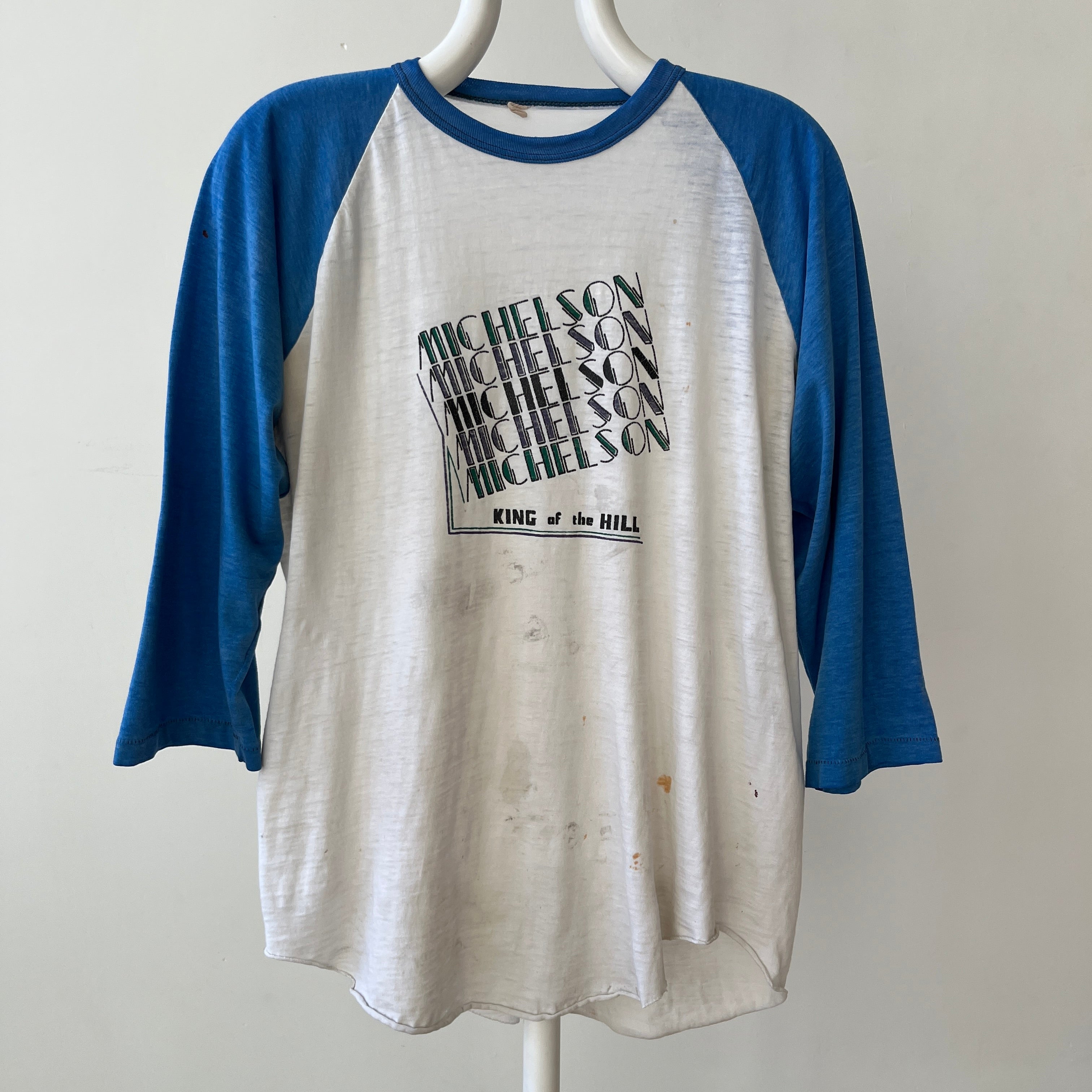 1983 Michelson King Of The Hill Champions Baseball T Shirt