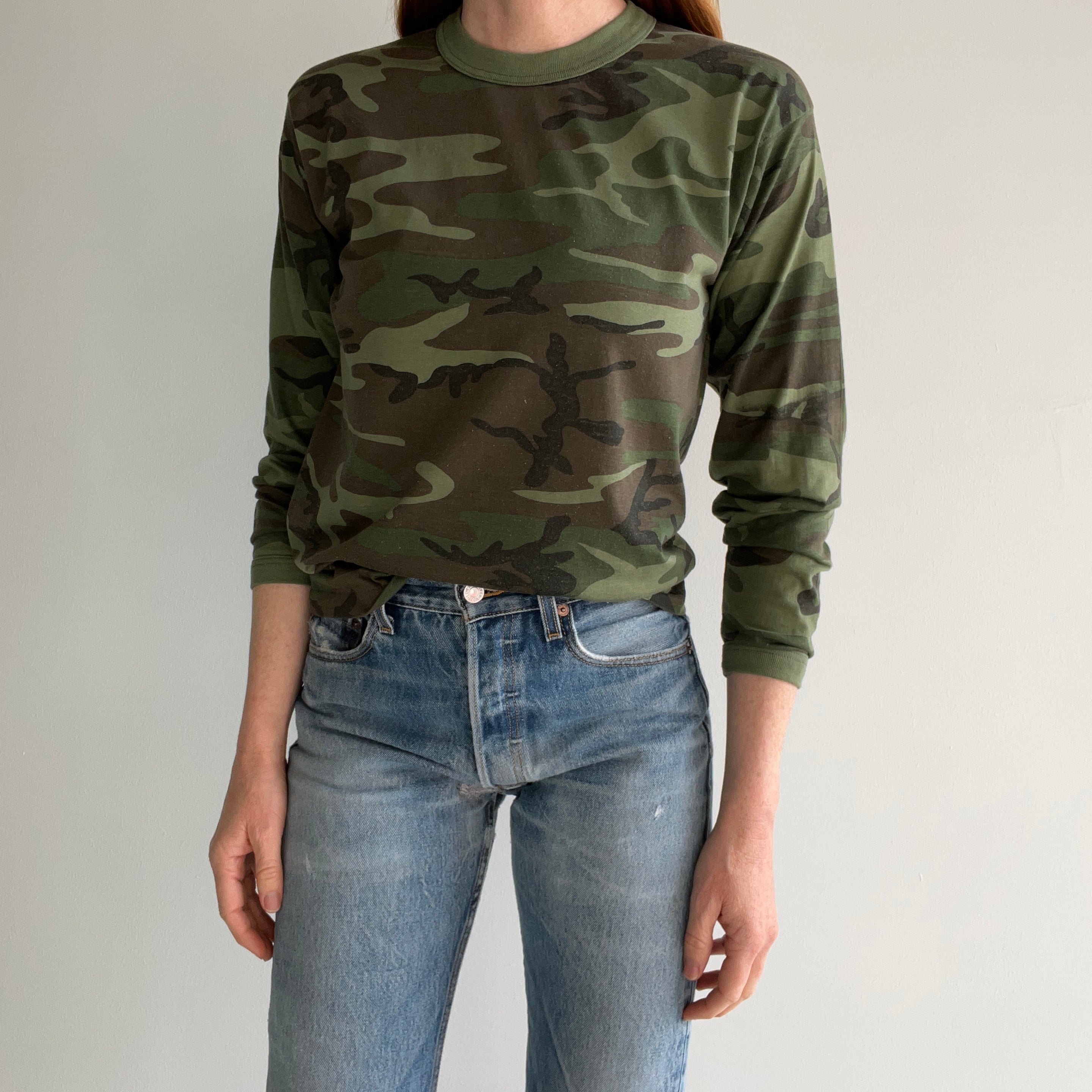 1980s Long Sleeve Camo T-Shirt