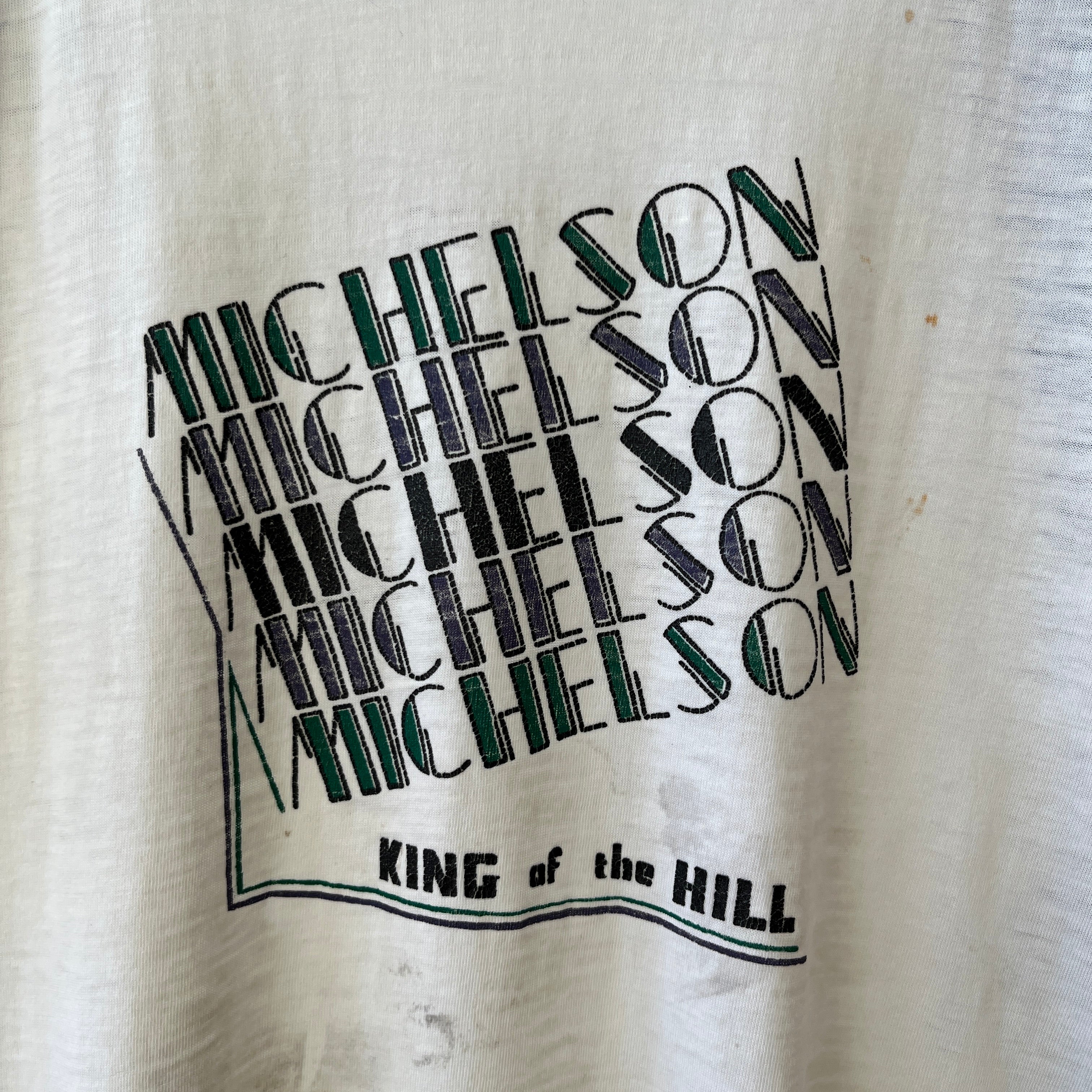 1983 Michelson King Of The Hill Champions Baseball T Shirt