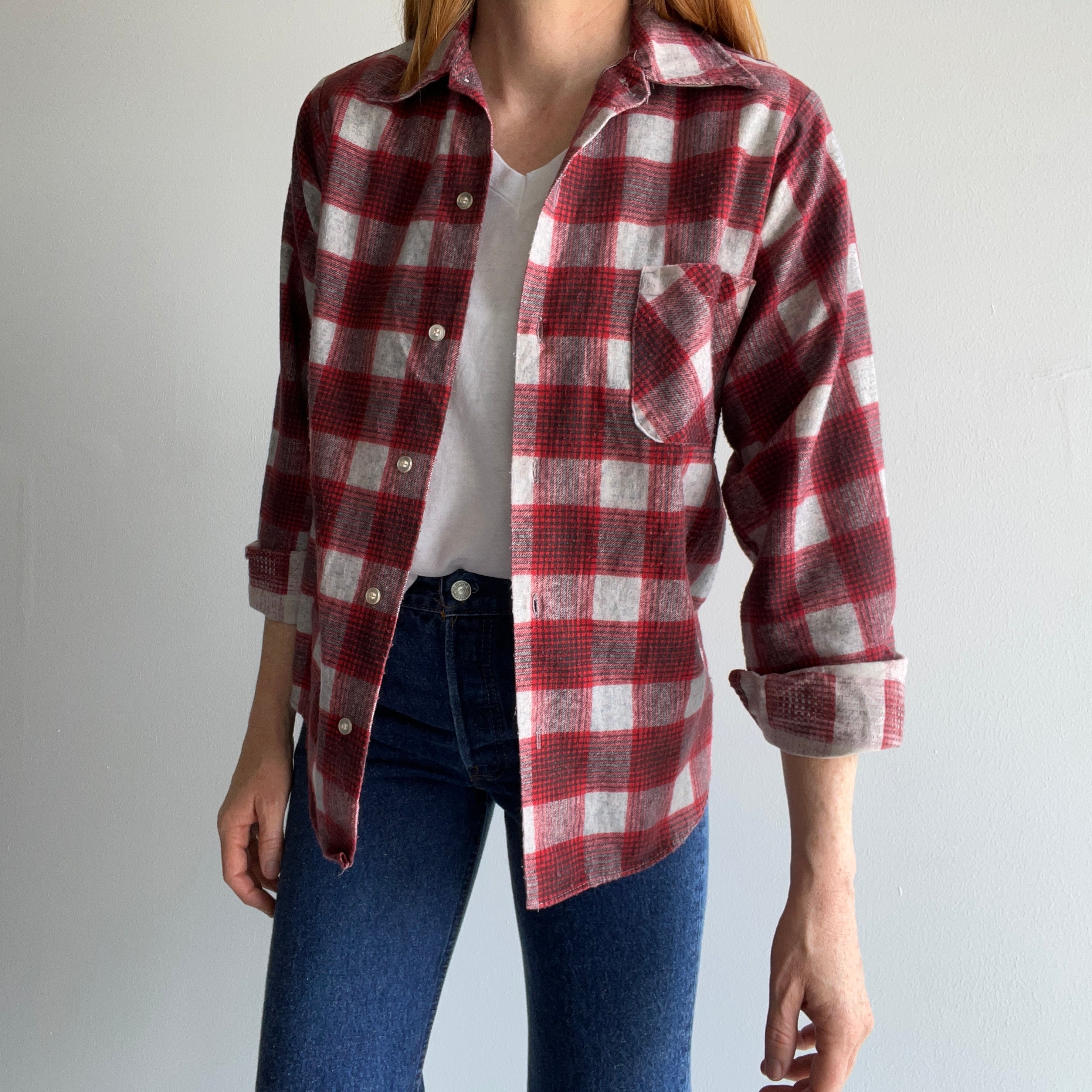 1970s Northway Lightweight Cotton Flannel - USA Made