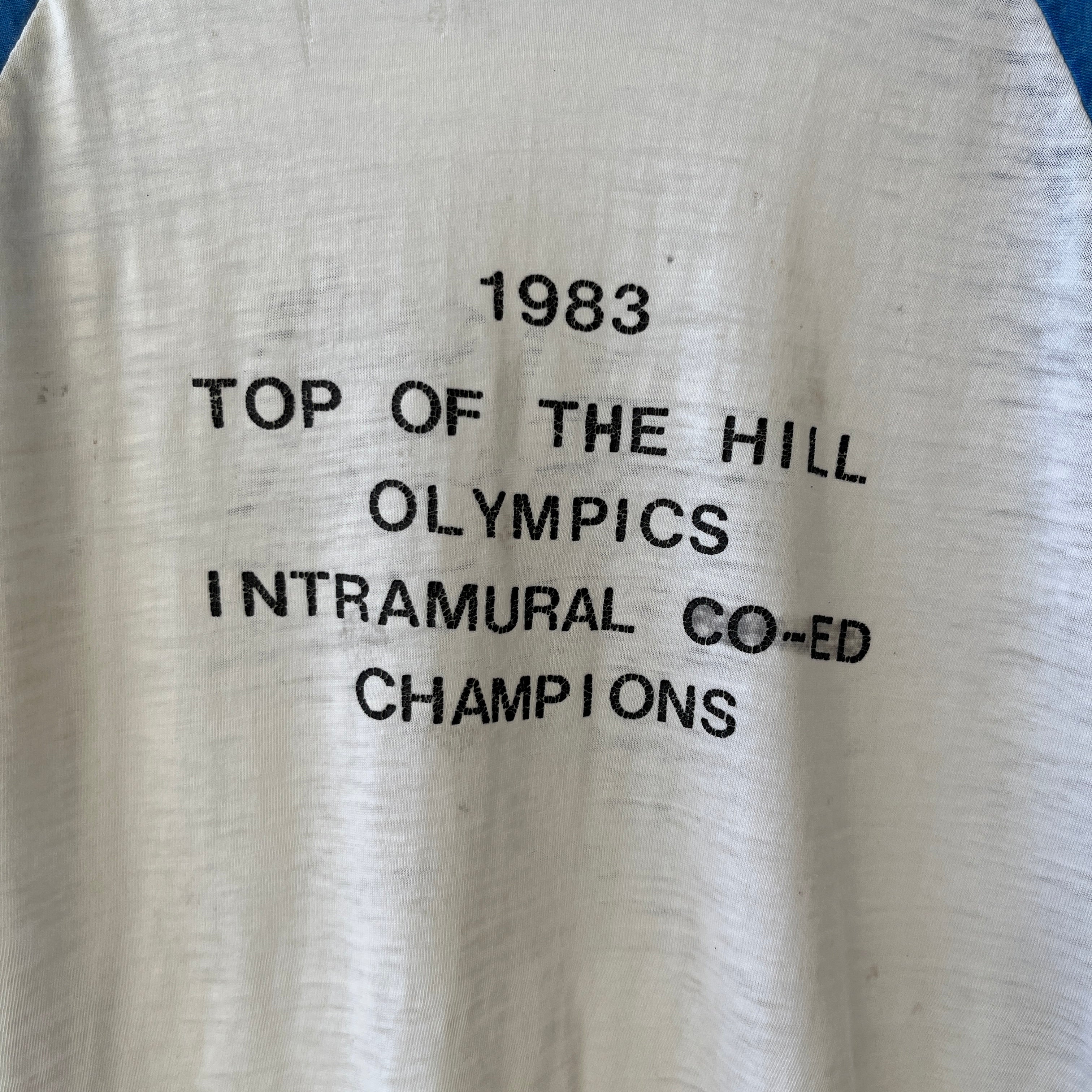 1983 Michelson King Of The Hill Champions Baseball T Shirt
