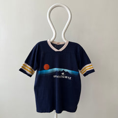 1978 Breckenridge Skier Football Style T Shirt