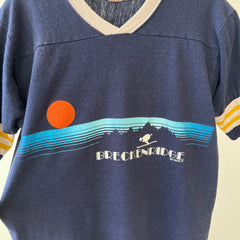 1978 Breckenridge Skier Football Style T Shirt