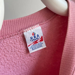 1980s Mauve/Aka Dusty Rose/Aka Bridal Party Dress Pink Sweatshirt