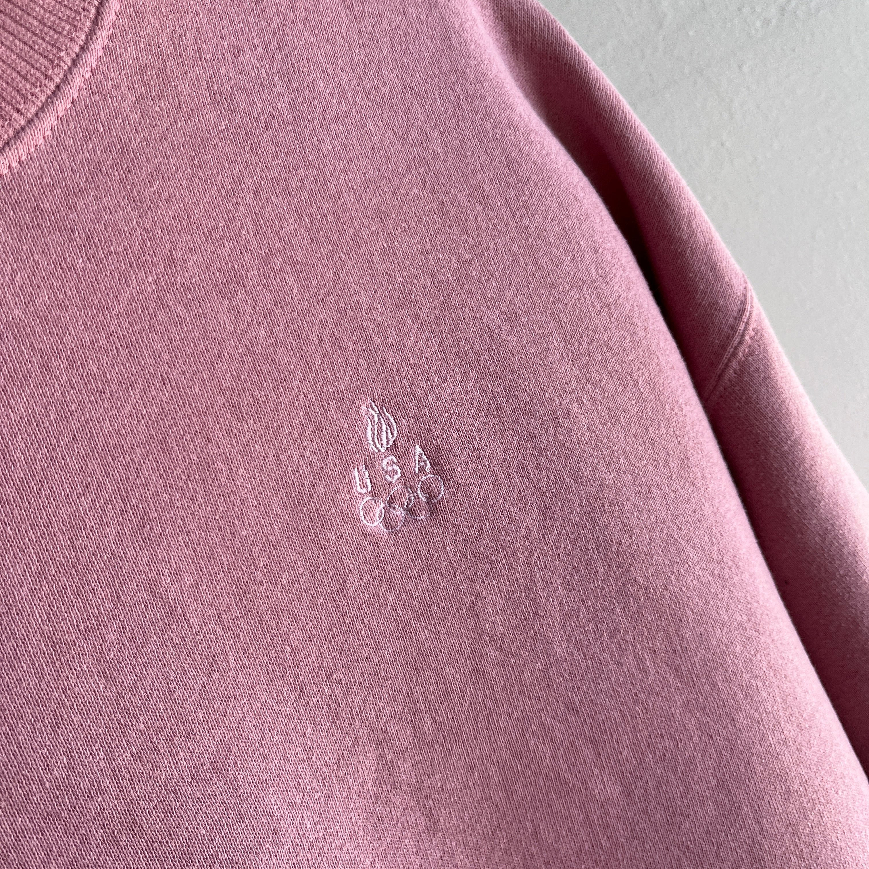 1980s Mauve/Aka Dusty Rose/Aka Bridal Party Dress Pink Sweatshirt