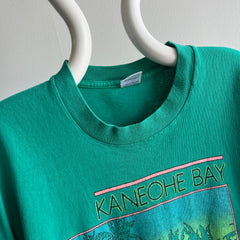 1980/90s Kaneohe Bay Hawaii Tourist T-Shirt - Perfectly Worn