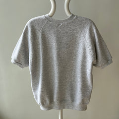 1980s Light Gray Never? Worn Short Sleeve Warm Up By Tultex