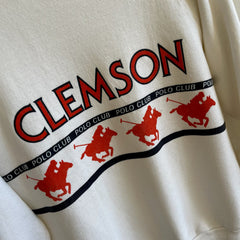 Sweat-shirt Clemson Polo Club des années 1980 par Jerzees