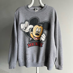 Sweat-shirt teinté de peinture Mickey des années 1990