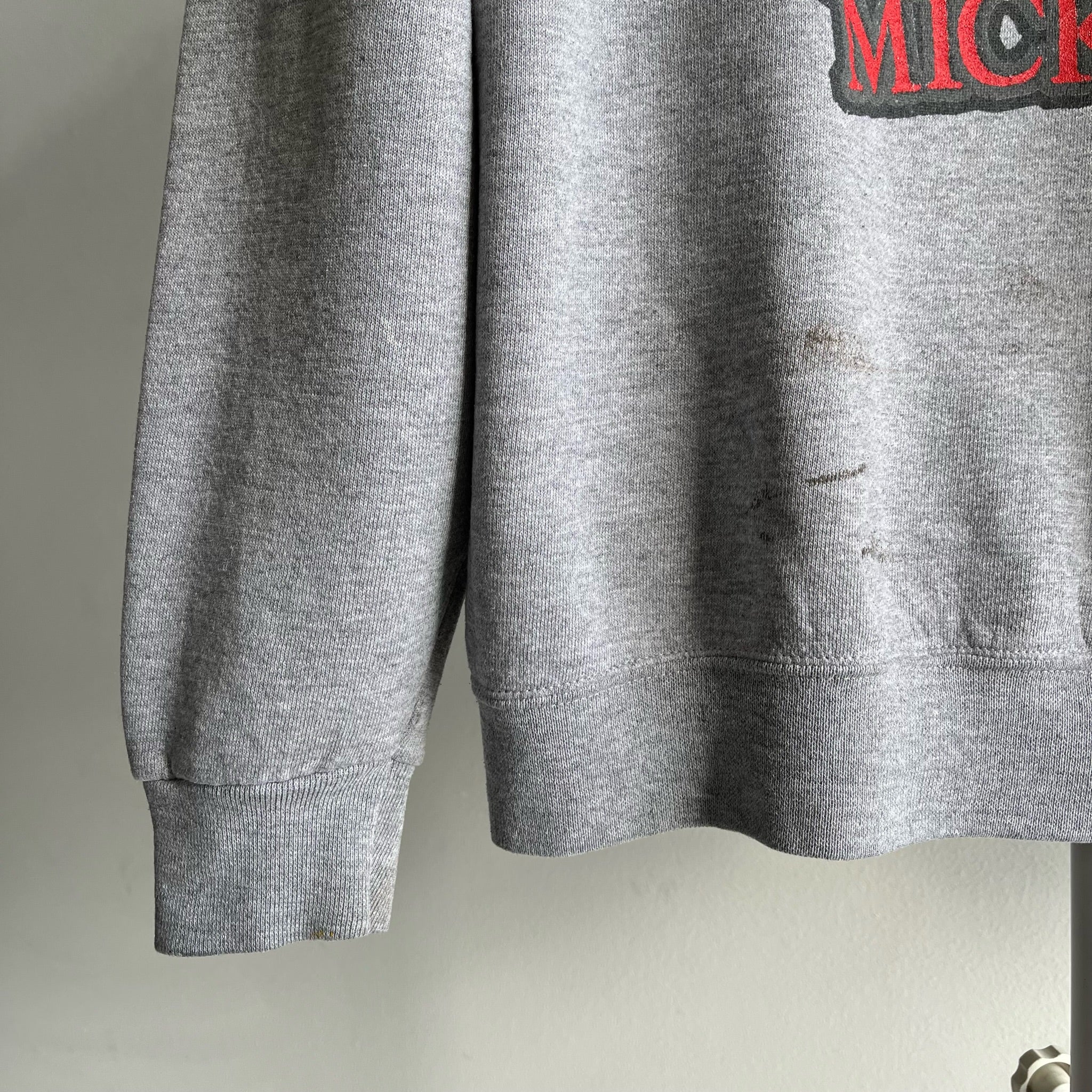 1990s Mickey Paint Stained Sweatshirt