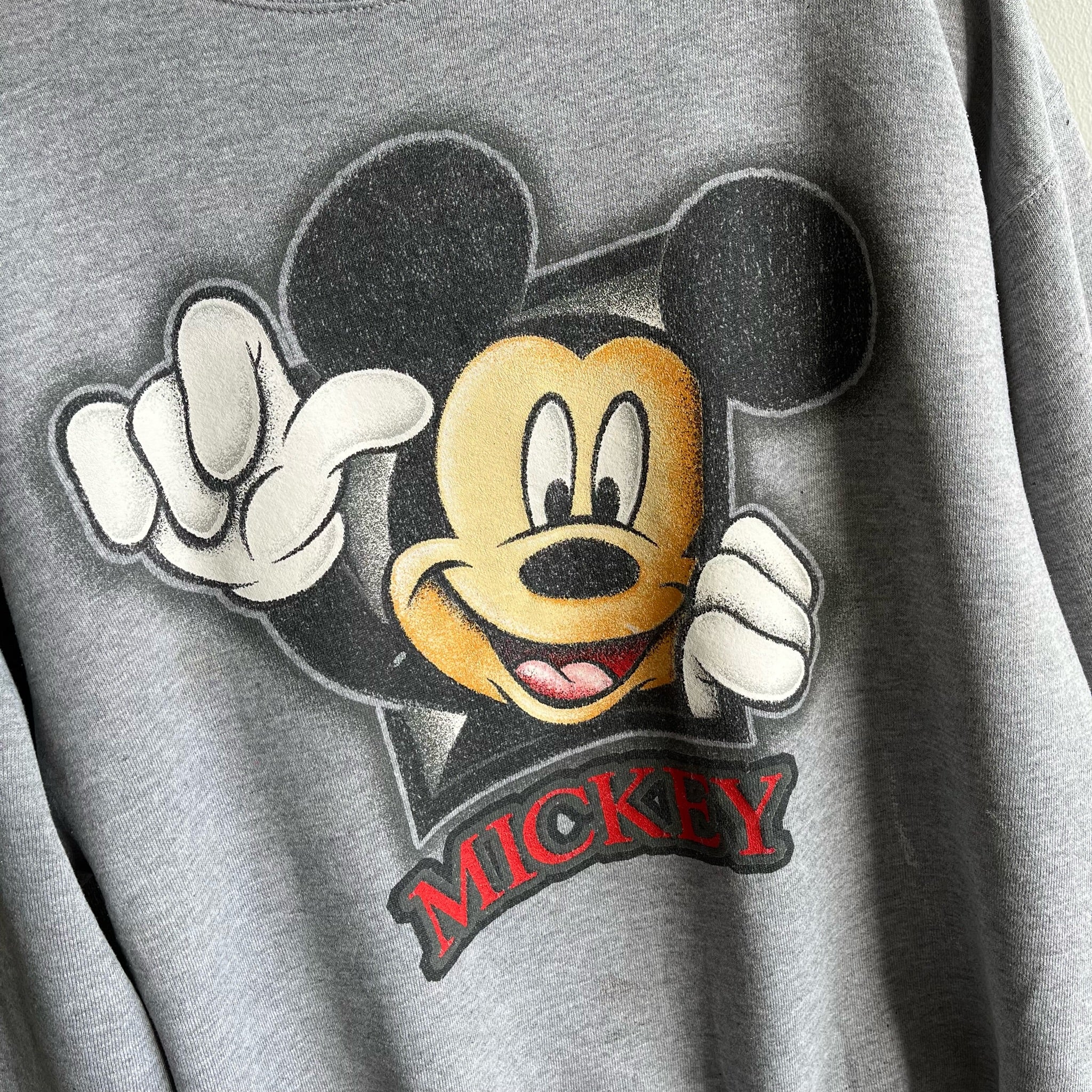 1990s Mickey Paint Stained Sweatshirt