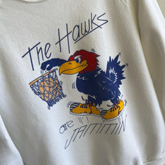 Les Jayhawks de l'Université du Kansas des années 1980 sont un sweat-shirt Jammin '