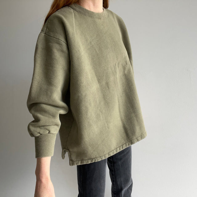 1990s Perfectly Square Boxy European Military Sweatshirt