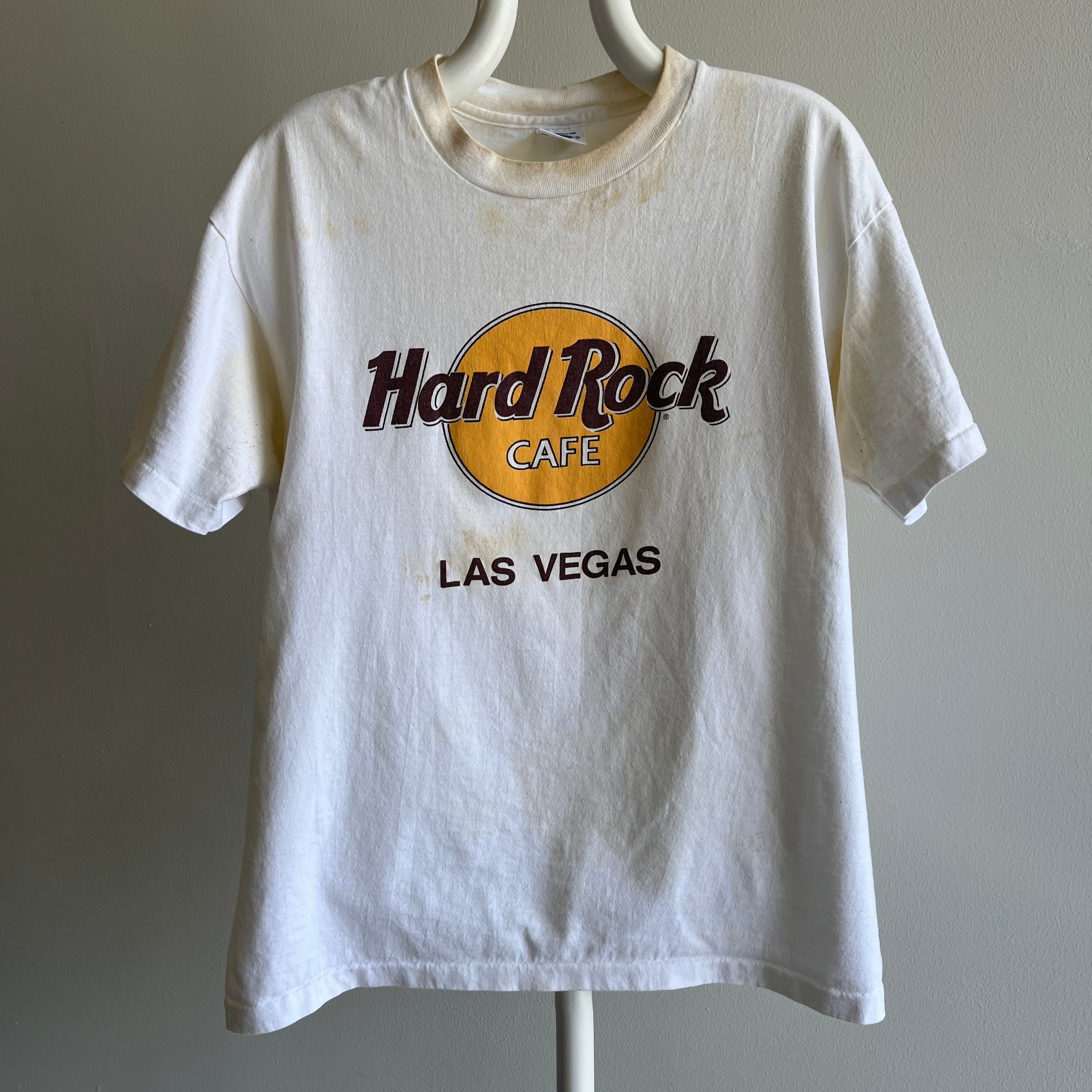 1980s Heavily Stained Hard Rock Cafe T-Shirt USA – Red Vintage Co
