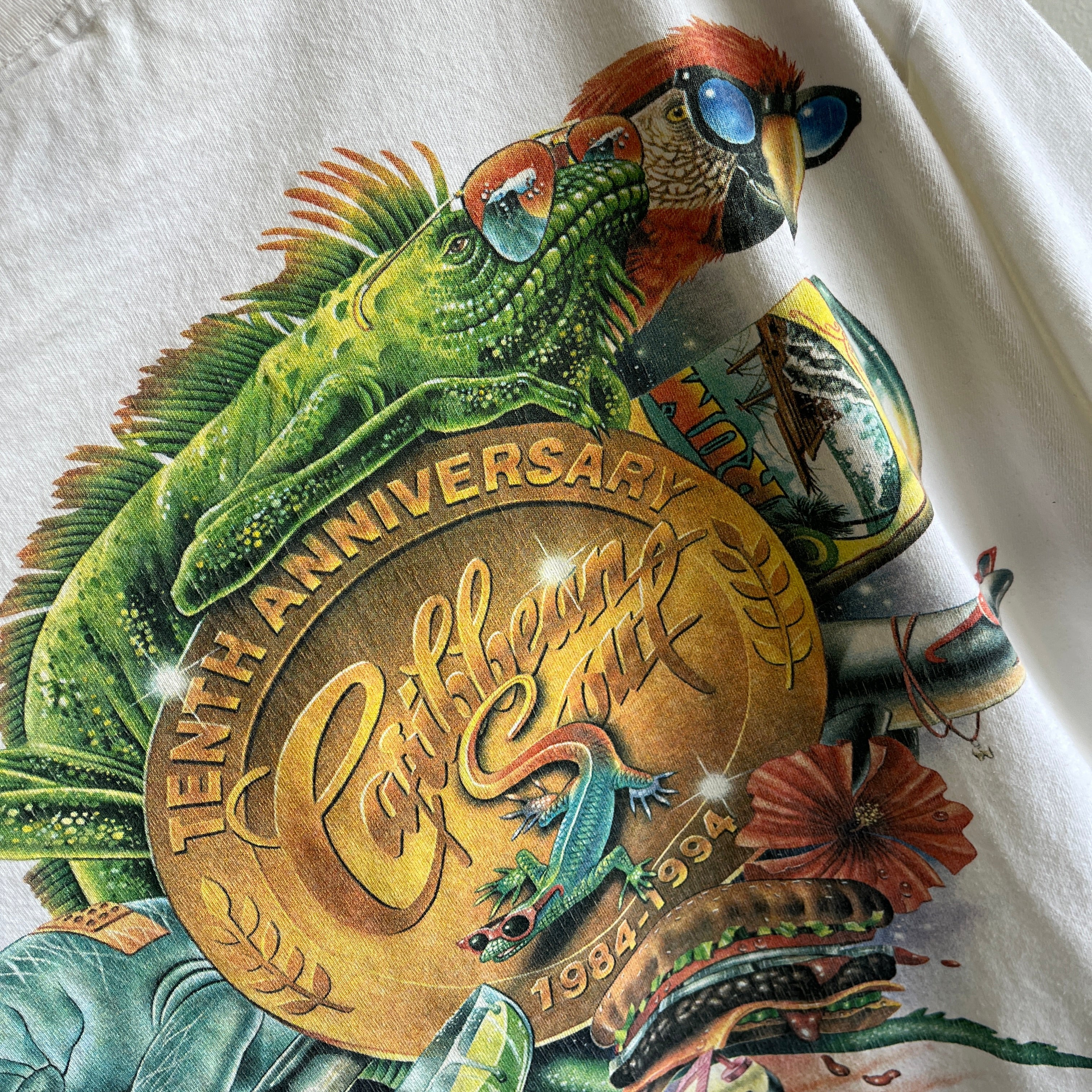1994 Caribbean Soul Jimmy Buffet Margaritaville T-Shirt - Front and Back