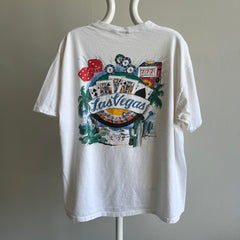 1998 Las Vegas Backside V-Neck Pocket T-Shirt - WOW!