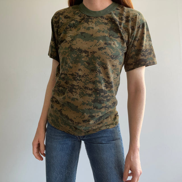 T-shirt camouflage numérique des années 1980/90