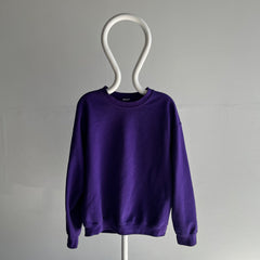 1990s Blank Purple Sweatshirt