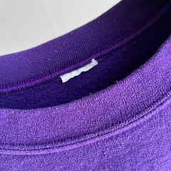 1990s Blank Purple Sweatshirt