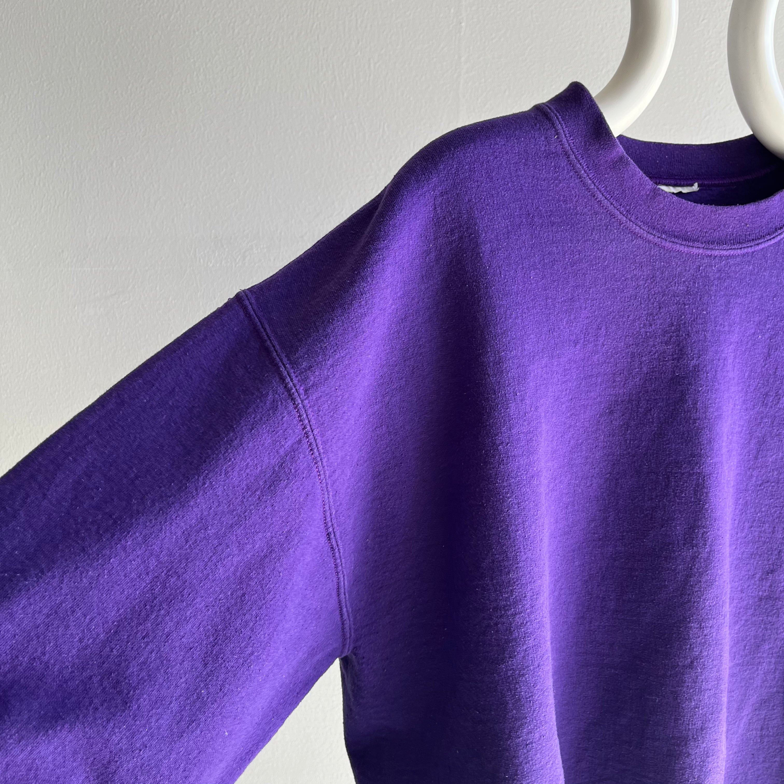 Sweat-shirt violet vierge des années 1990