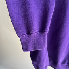 1990s Blank Purple Sweatshirt