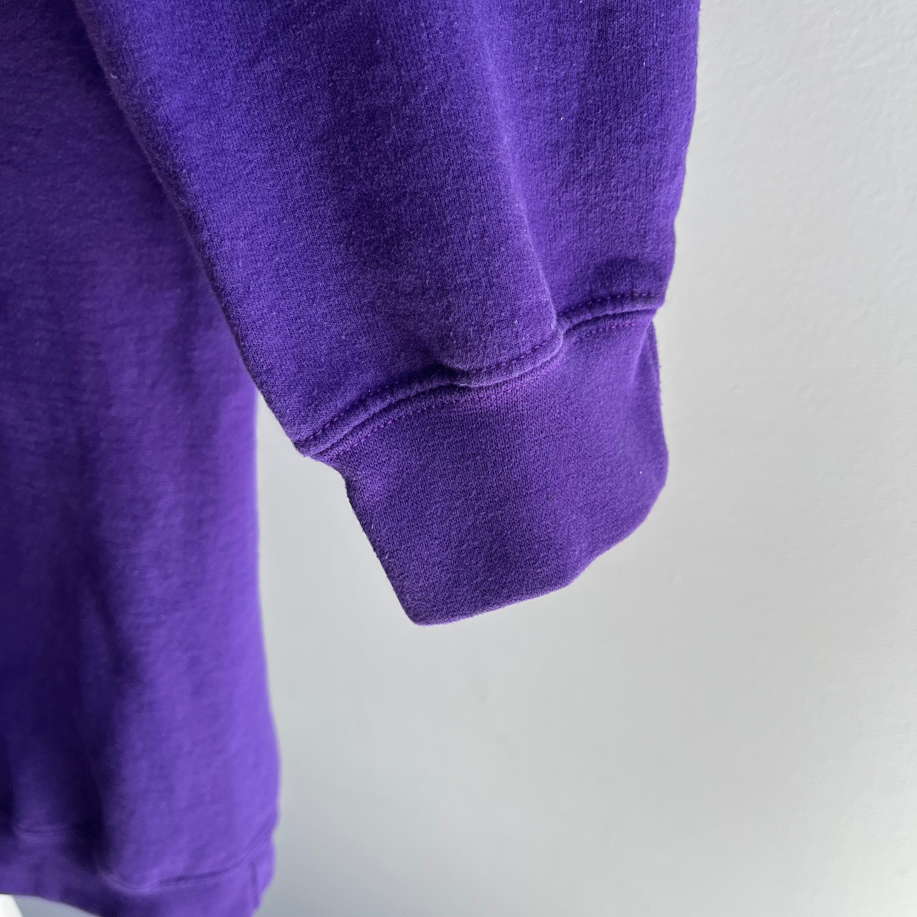 1990s Blank Purple Sweatshirt