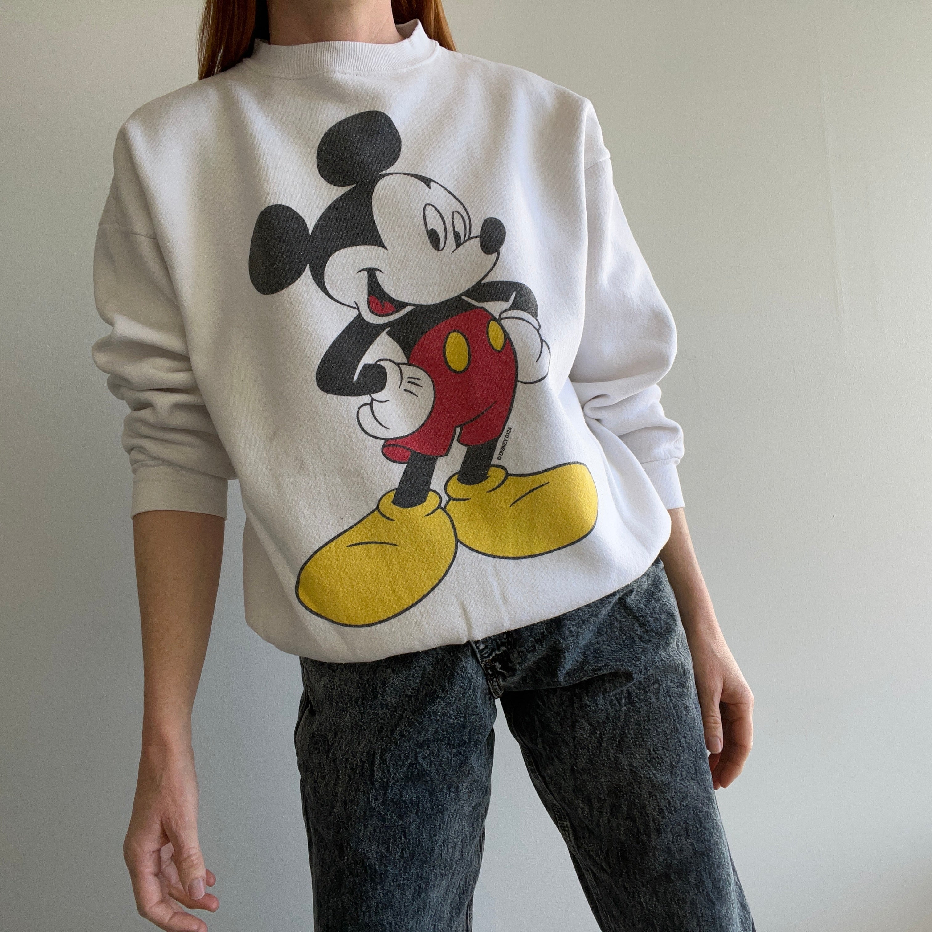 Sweat-shirt Mickey des années 1980/90 - Taches et usure