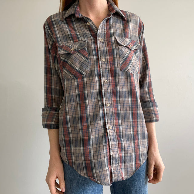 1970/80s Thumbs Up Lightweight Neutral Flannel