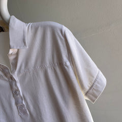 GG 1980s Soft White Collared T-Shirt