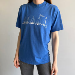 1980s Bar Harbor, Maine Sail Boat T-Shirt
