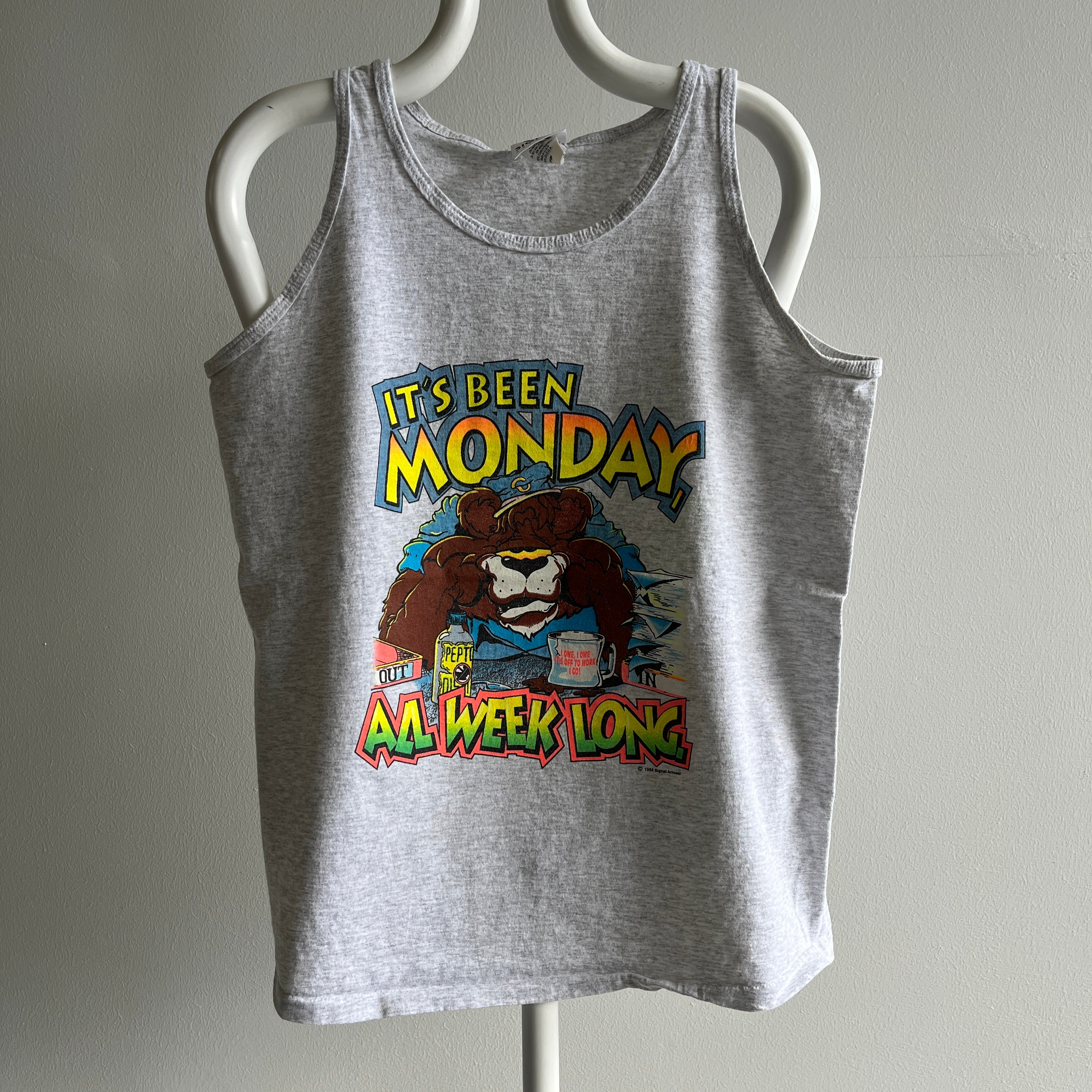 1994 IT's Been Monday All Week - Rad Graphic Cotton Tank Top