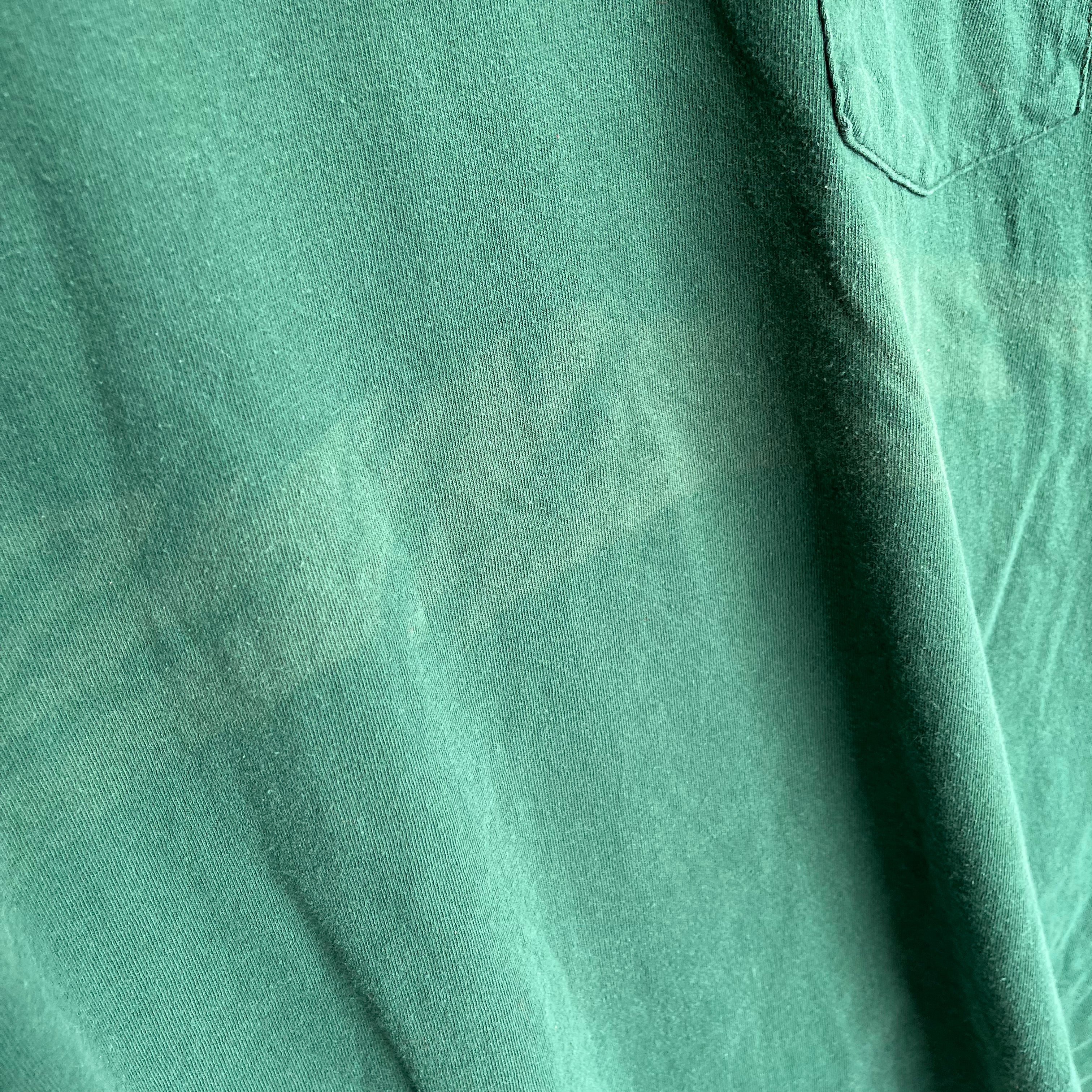 1990 Extremely Oversized Forest Green Pocket T-Shirt