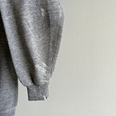 1970s Medium Gray Delightful Raglan Sweatshirt