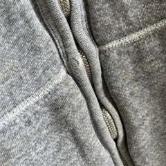1970s Smaller Size Insulated Zip Up Beyond Awesome Gray Hoodie
