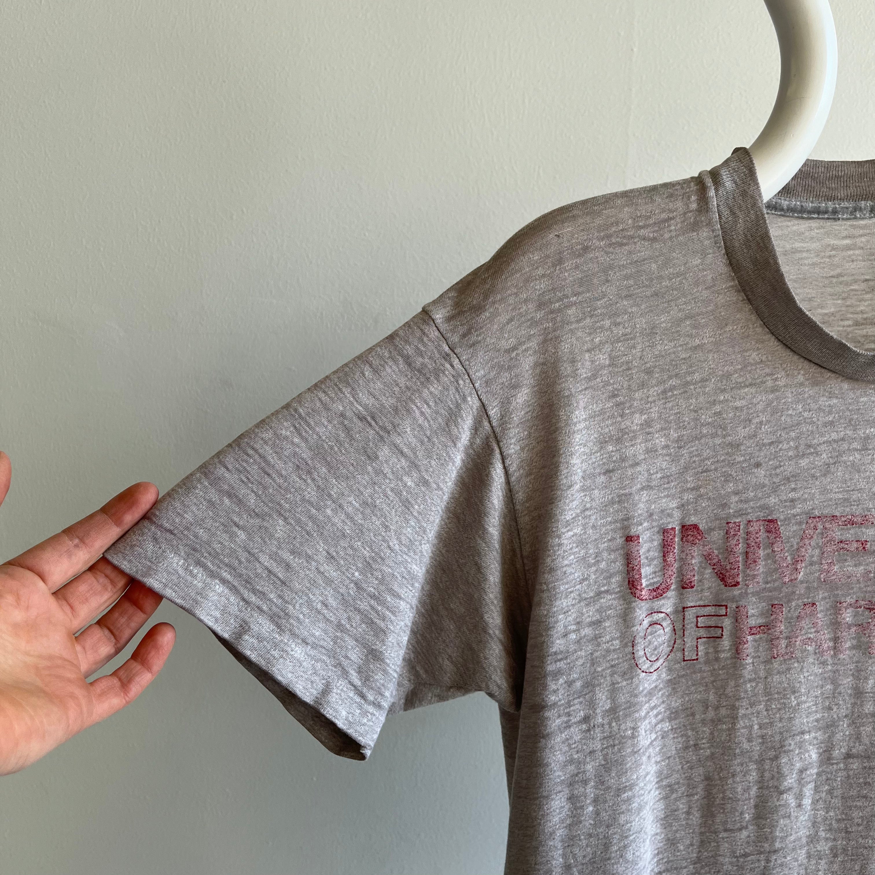 1980s Paperthin University of Hartford T-Shirt !!!!