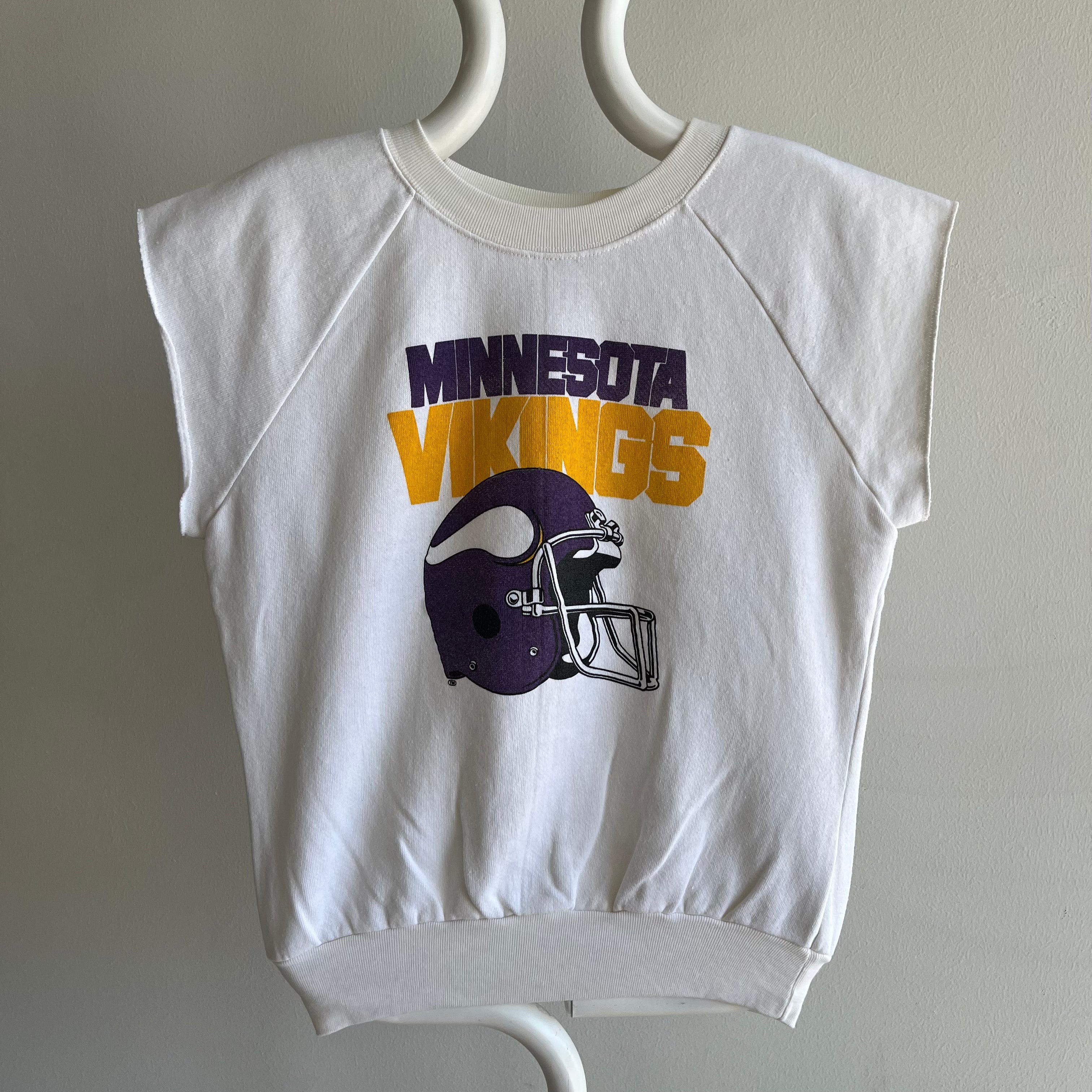 1980s Minnesota Vikings Muscle Warm Up Sweatshirt