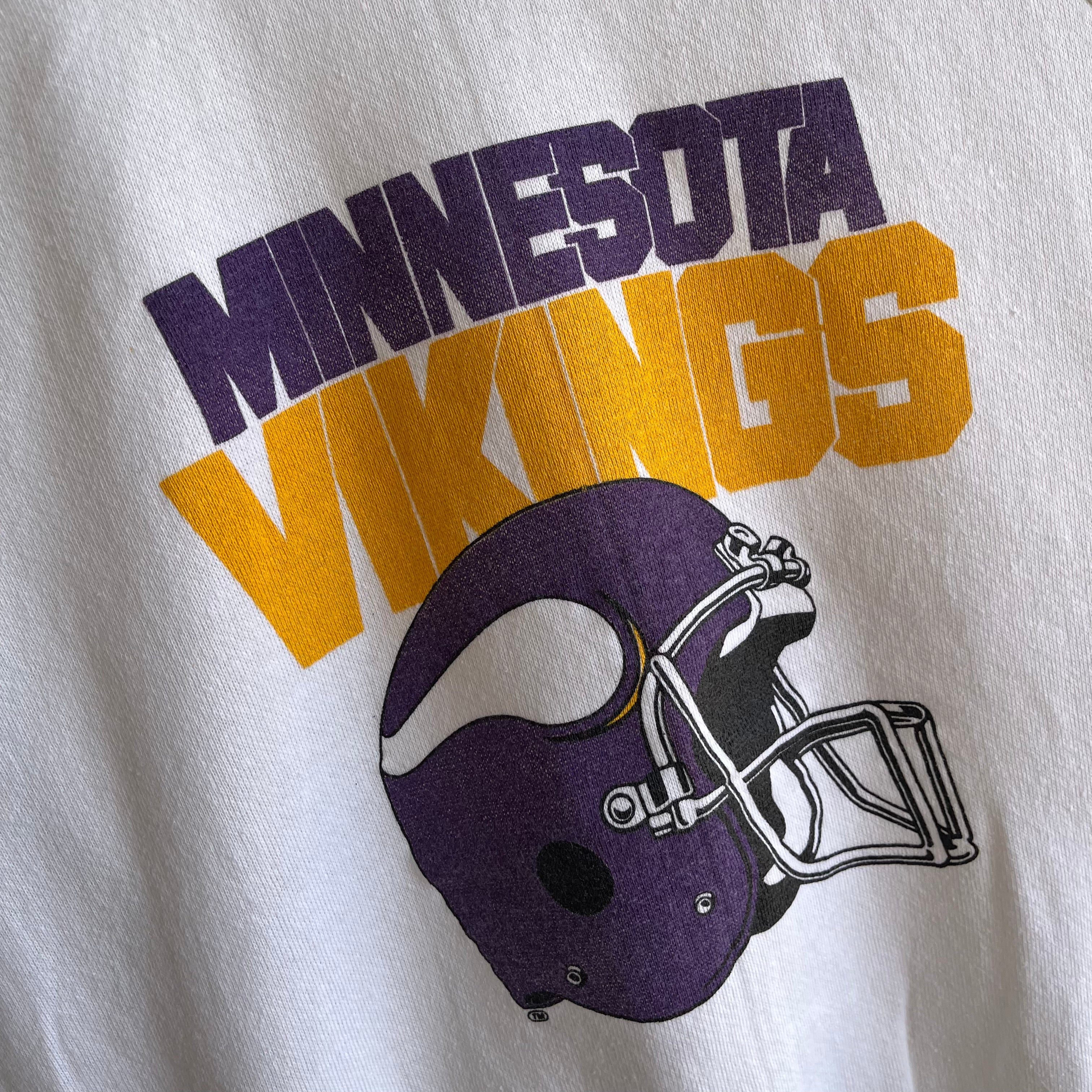 1980s Minnesota Vikings Muscle Warm Up Sweatshirt