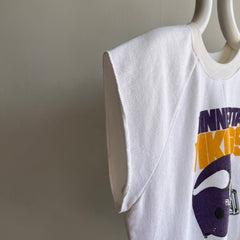 Sweat-shirt d'échauffement musculaire Vikings du Minnesota des années 1980