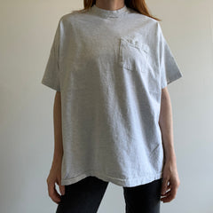 1980s XXXL Labeled Blank Light Gray FOTL Pocket T-Shirt