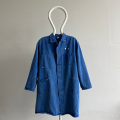 1970s/80s French Cotton Painters Chore Coat/Spring Duster
