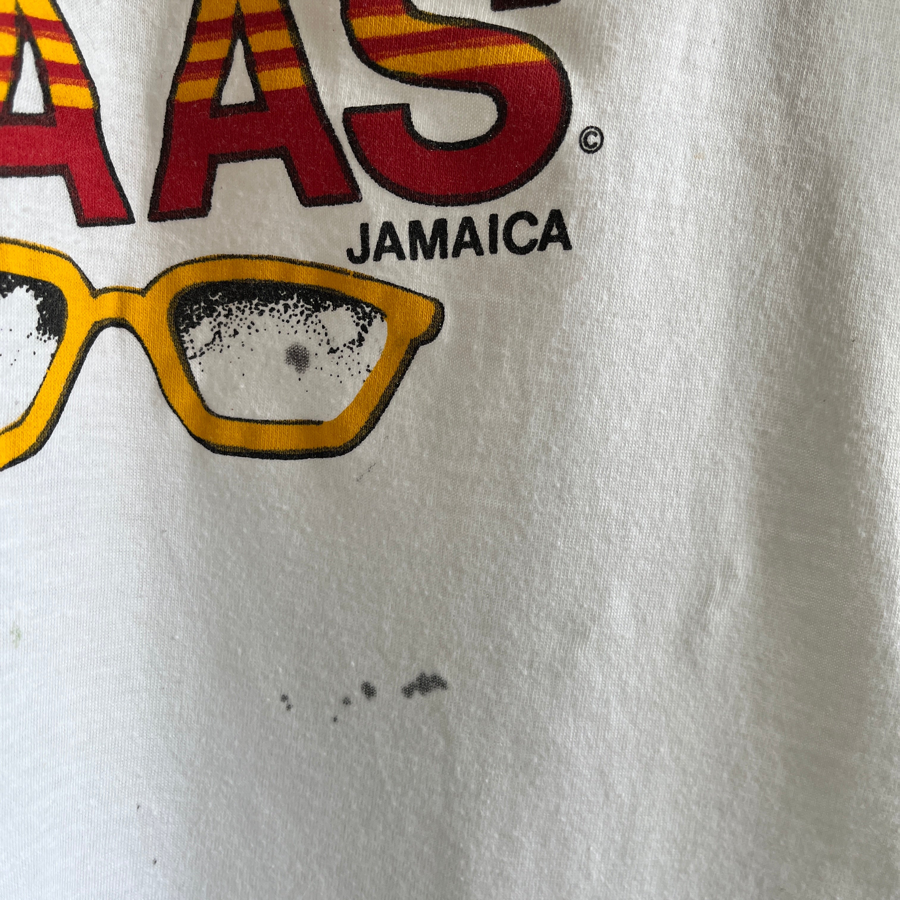 T-shirt touristique Reggae Jamaica des années 1980 - SI DOUX !